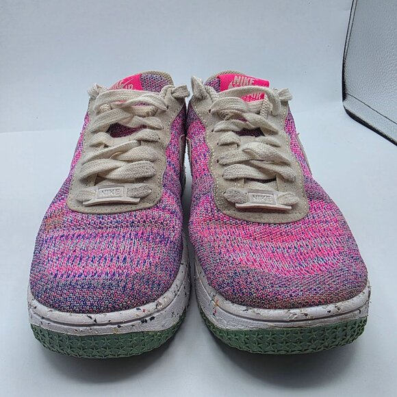 Nike Air Force 1 Crater Knit Pink Purple Fuchsia Glow Womens Size 6 Shoes - Picture 2 of 13